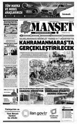 KAHRAMANMARAŞ MANŞET