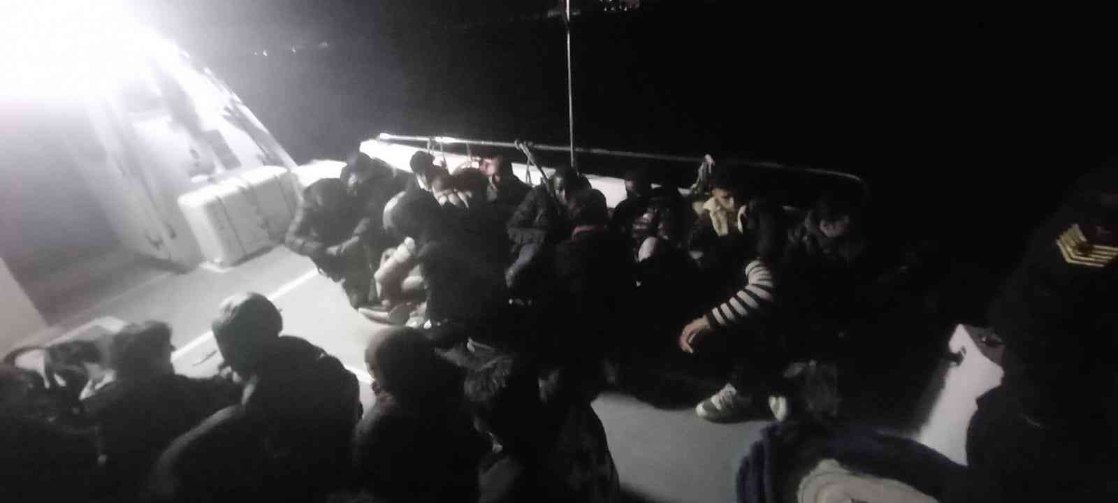 Radarla tespit edilen 40 göçmen yakalandı