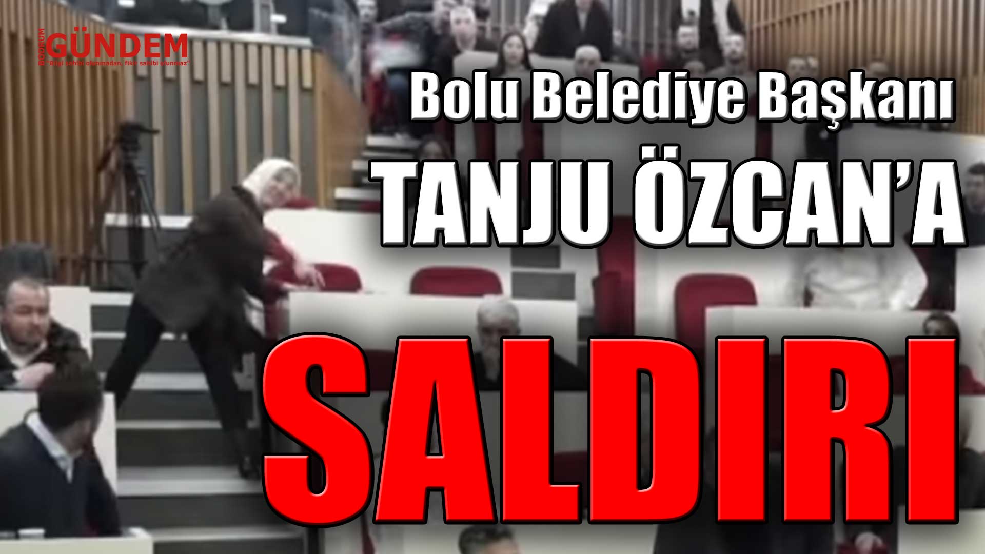 Bolu Belediye Başkanı Tanju Özcan’a saldırı