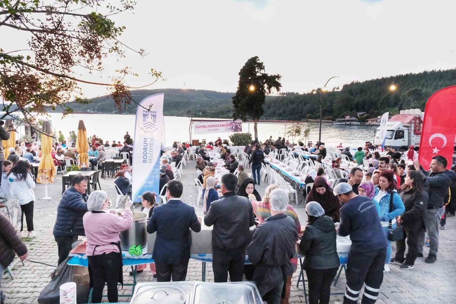 Bodrum Belediyesi’nin iftar programları sürüyor