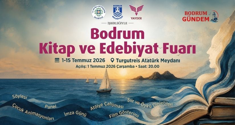 Turgutreis Meydanı 15 gün boyunca edebiyatla buluşacak