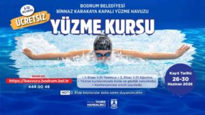 Bodrum Belediyesinden çocuklara ücretsiz yüzme kursu
