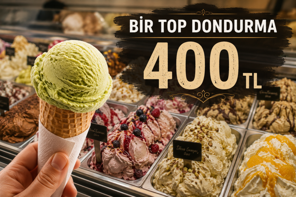 1 Topu 400 Lira Olan Dondurmaya Ceza Gecikmedi