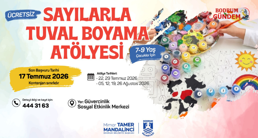 Belediyeden Sayılarla Tuval Boyama Atölyesi