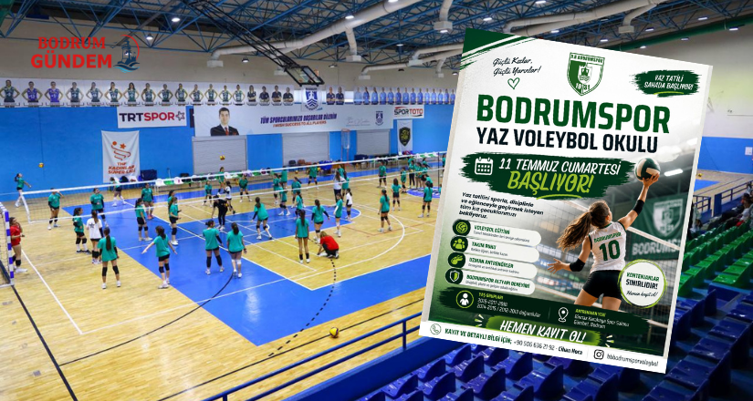 Bodrum Belediyesi Bodrumspor Yaz Voleybol Okulu Başlıyor
